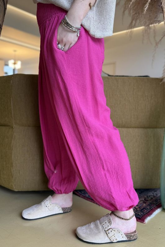 Basso Shirring Genie Pant Hot Pink /15=